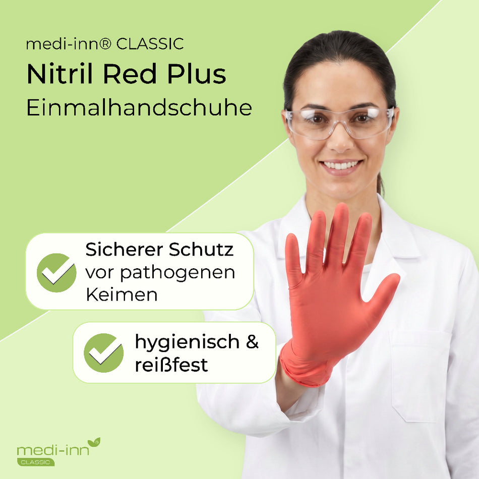 Hinweis: Sicherer Schutz vor pathogenen Keimen, hygienisch & reißfest.