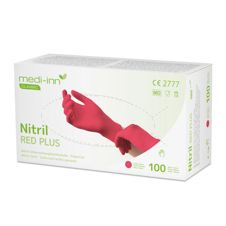 Medi-Inn Nitril Red Plus Einmalhandschuhe