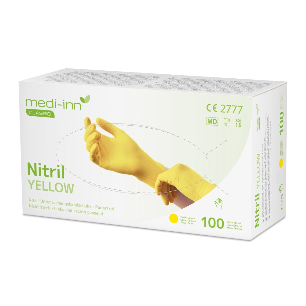 Medi-Inn Nitril Yellow Einmalhandschuhe gelb n18753