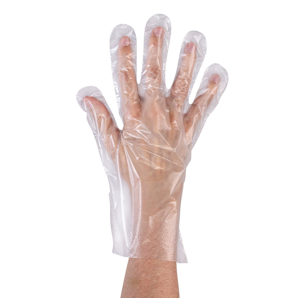 Medi-Inn PE-Handschuhe für Damen, Gr. M, transparent, 27,5 cm x 22 cm