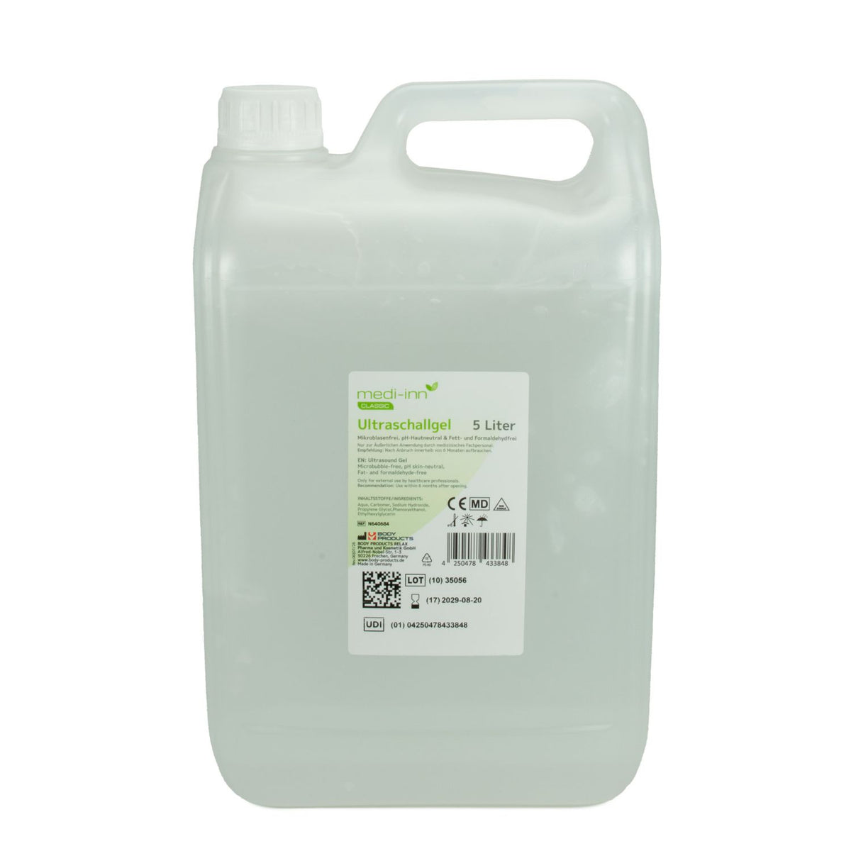 Medi-inn Classic Ultraschallgel 5 Liter Kanister, transparent, mikroblasen-, fett- und formaldehydfrei