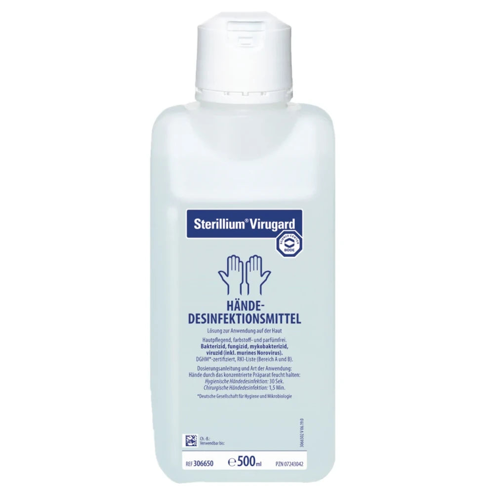 Set: 4x Medi-Inn Wandspender (Alu, Langer Armhebel, 500 Ml) + 4x Sterillium 500 Ml – Ideal Für Praxis Und Klinik