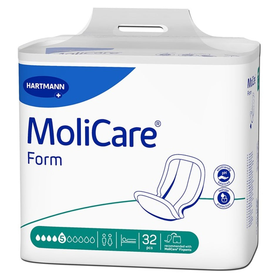 MoliCare Premium Form Inkontinenzvorlagen, 5 Tropfen, 62 x 29,5 cm