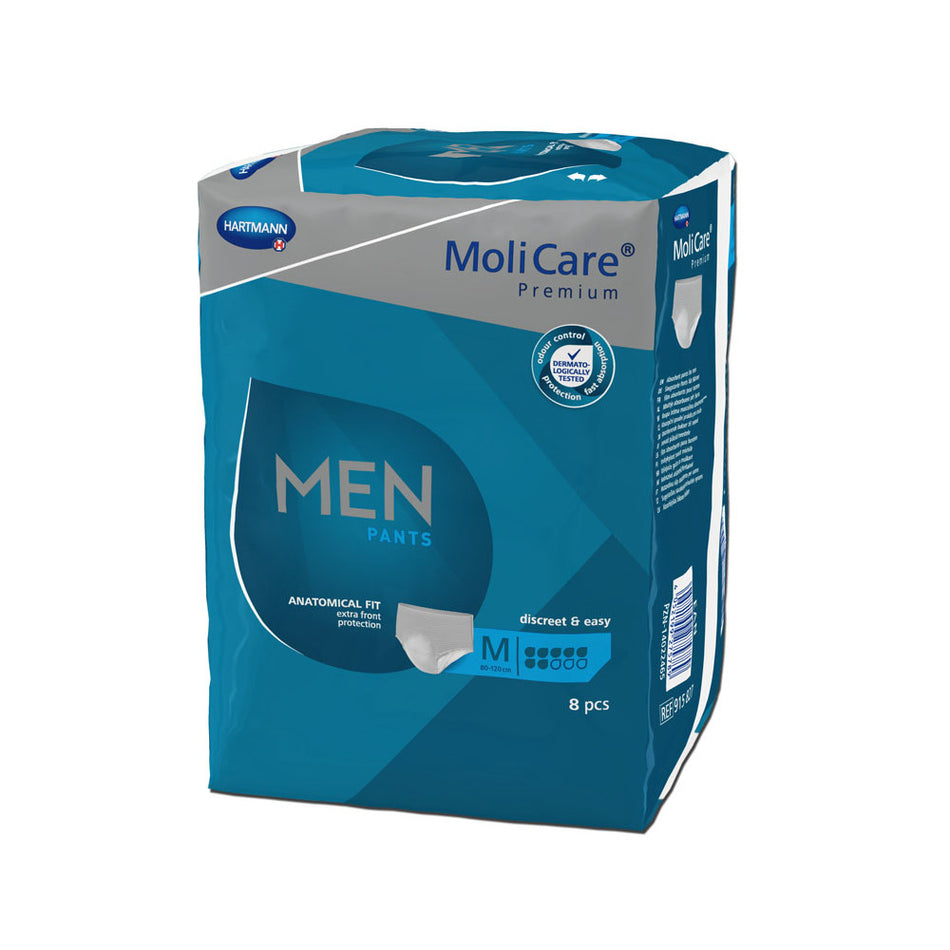 MoliCare Premium Men Pants, 7 Tropfen, Gr. M, Hüftumfang 80 - 120 cm
