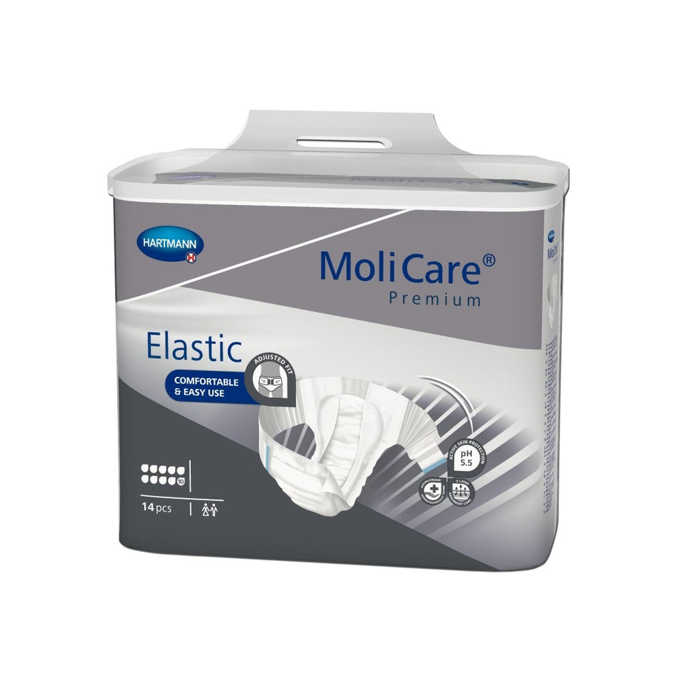 MoliCare Premium Elastic, 10 Tropfen, Gr. L, 115 - 145 cm Hüftumfang