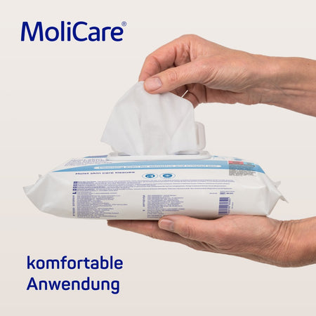 MoliCare Skin Feuchtpflegetücher - komfortable Anwendung