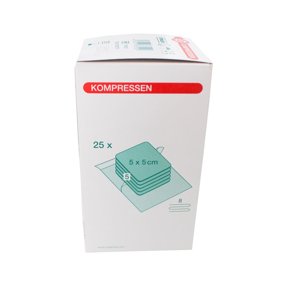 Noba Mullkompressen steril 8-fach 5 x 5 cm 708505 Packung 2
