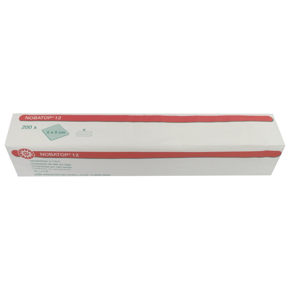 Nobatop 12 Vliesstoffkompressen 5 x 5 cm, 6-lagig, 200er-Pack 2