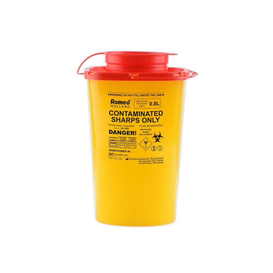 Romed Kanülenabwurfbehälter 0,8 Liter