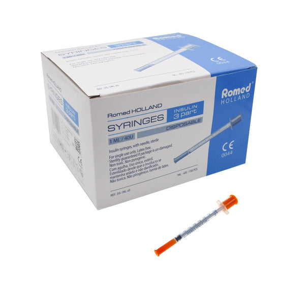 Romed U-40 Insulinspritzen steril – Verpackung
