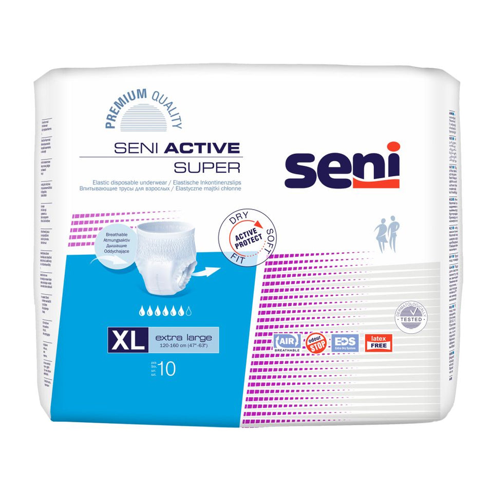Seni Active Super XL Inkontinenzpants, 120 - 160 cm, 1600 ml