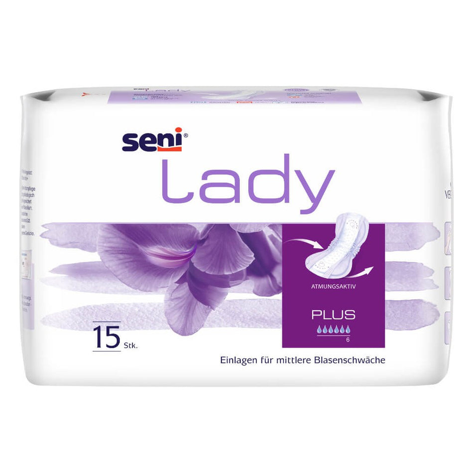 Seni Lady Plus Inkontinenzeinlagen für Frauen, 20,5 x 42 cm, 950 ml
