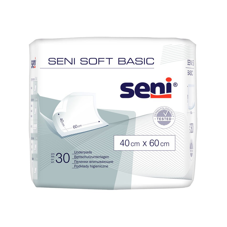 Seni Soft Basic 40 x 60 cm Bettschutzunterlagen Unisex 30er Pack