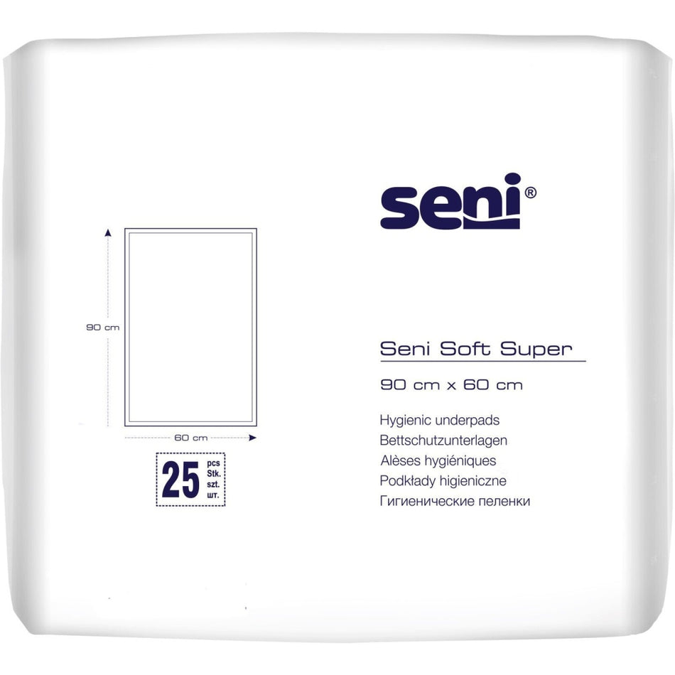 Seni Soft super 60 x 90 cm Bettschutzunterlagen Unisex 25er Pack