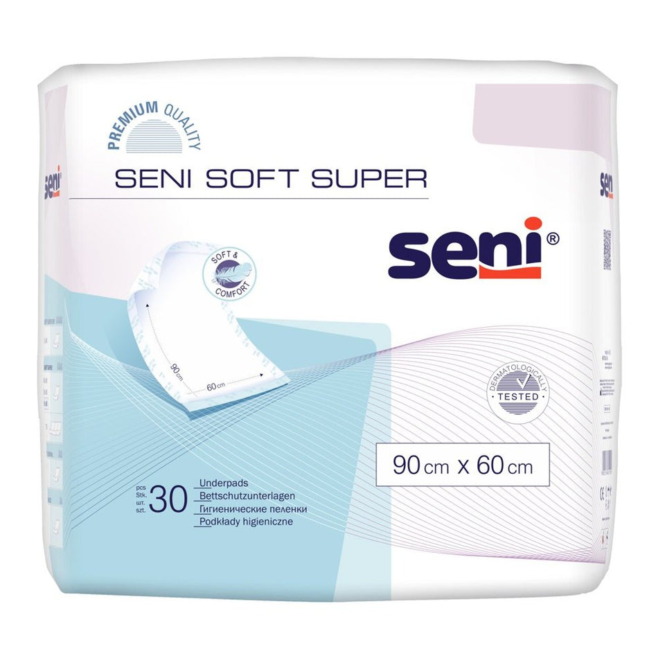 Seni Soft super 60 x 90 cm Bettschutzunterlagen Unisex 30er Pack