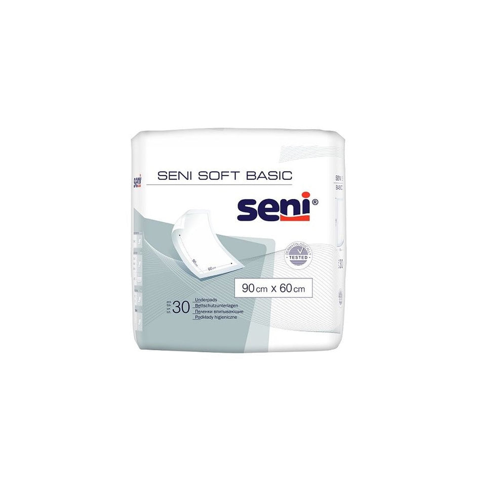 Seni Soft Basic 60 x 90 cm Bettschutzunterlagen Unisex 30er Pack