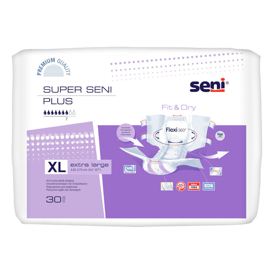 Super Seni Plus Inkontinenzhosen Größe XL 30er Pack