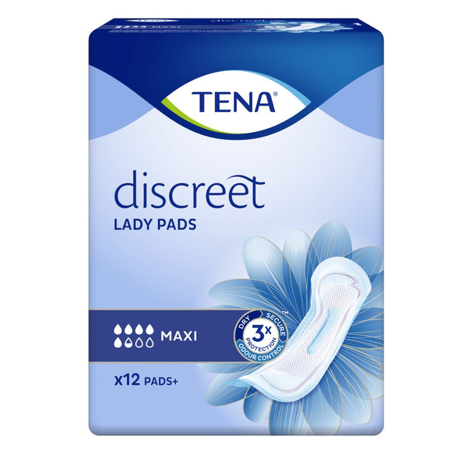TENA Lady Discreet Maxi Inkontinenzeinlagen, 12 Stück