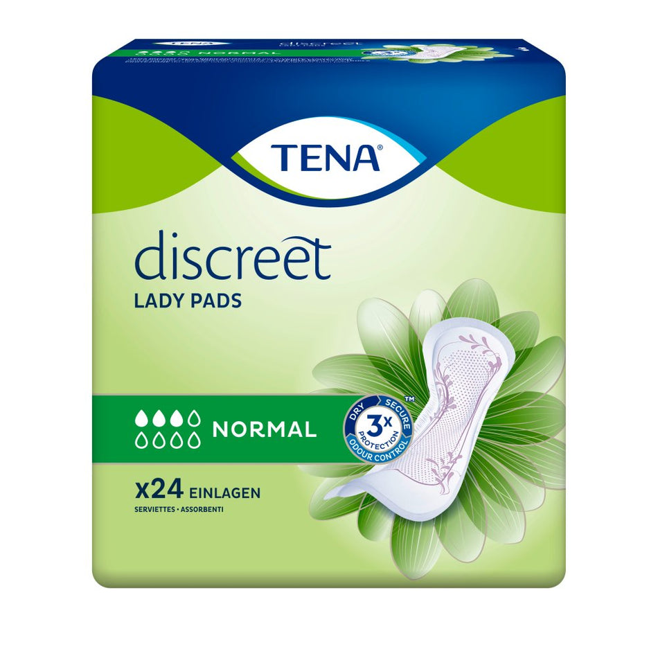 TENA Lady Discreet Normal Inkontinenzeinlagen, 24 Stück