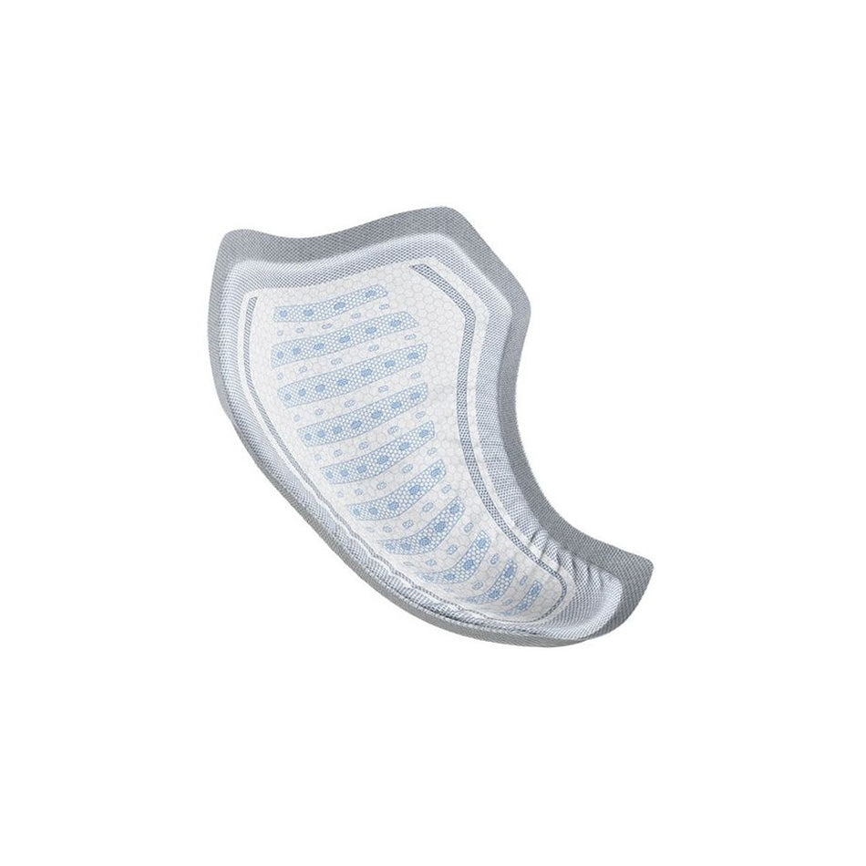 TENA Men Active Fit Produktbild: Die Darstellung zeigt eine Packung mit Inkontinenzprodukten für Männer. Die Verpackung ist hauptsächlich in Blau und Weiß gehalten, mit einem markanten Logo "TENA Men" in der oberen linken Ecke. Der Produktname "Active Fit" ist groß und deutlich sichtbar in der Mitte der Packung. Unten sind stilisierte Grafiken von einer männlichen Figur, die sportliche Aktivitäten darstellt, was auf Bewegungsfreiheit und Komfort hinweist.