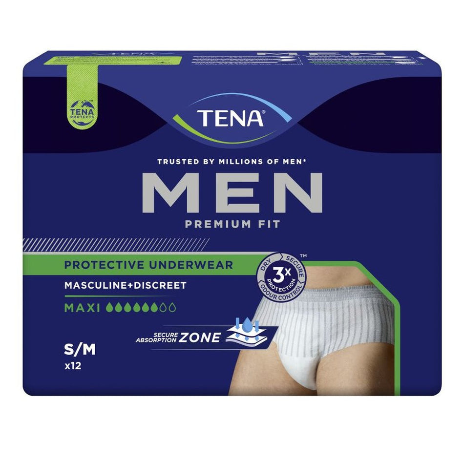 TENA Men Premium Fit Pants Maxi S/M, 12 Stück