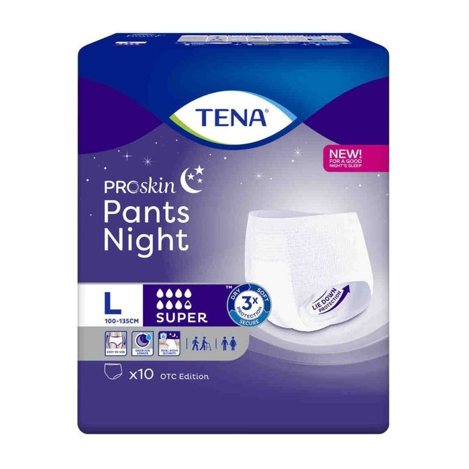 TENA ProSkin Pants Night Super L, 10 Stück