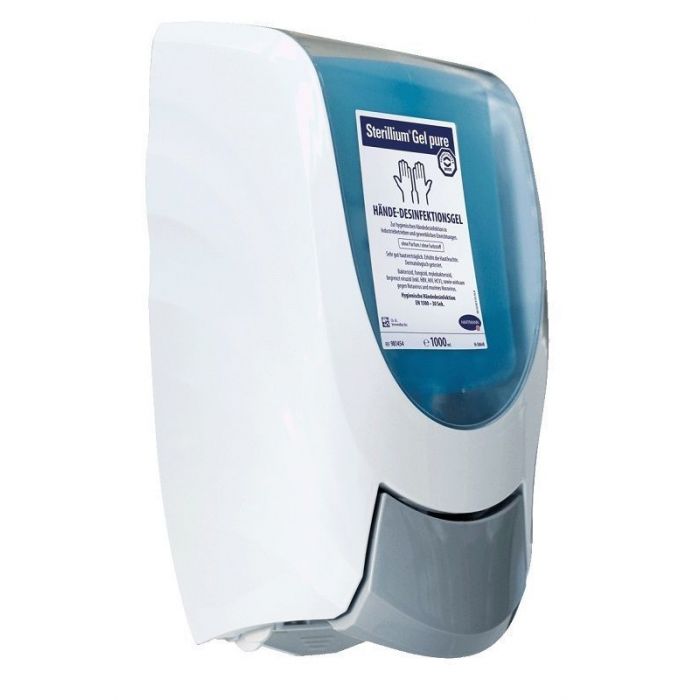 Bode CleanSafe basic Dosierspender manuell bedienbar + Sterillium Gel pure Überkopfflasche 1000 ml