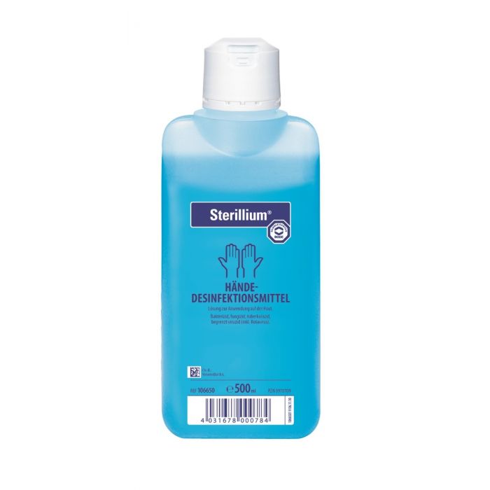 Bode Sterillium Händedesinfektion 4 x 500 ml + 1 x Dosierpumpe