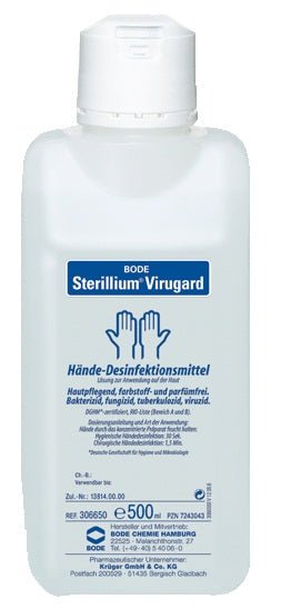 Bode Sterillium Virugard Händedesinfektion 2 x 500 ml mit Dosierpumpe