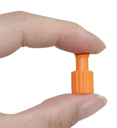 Produktbild von Teqler Kombistopfen Mit Luer-Lock – 100 Stück, Weiß, Medizinischer Verschluss Für Spritzen & Infusionssets – Einmalartikel Aus Luxemburger Produktion
