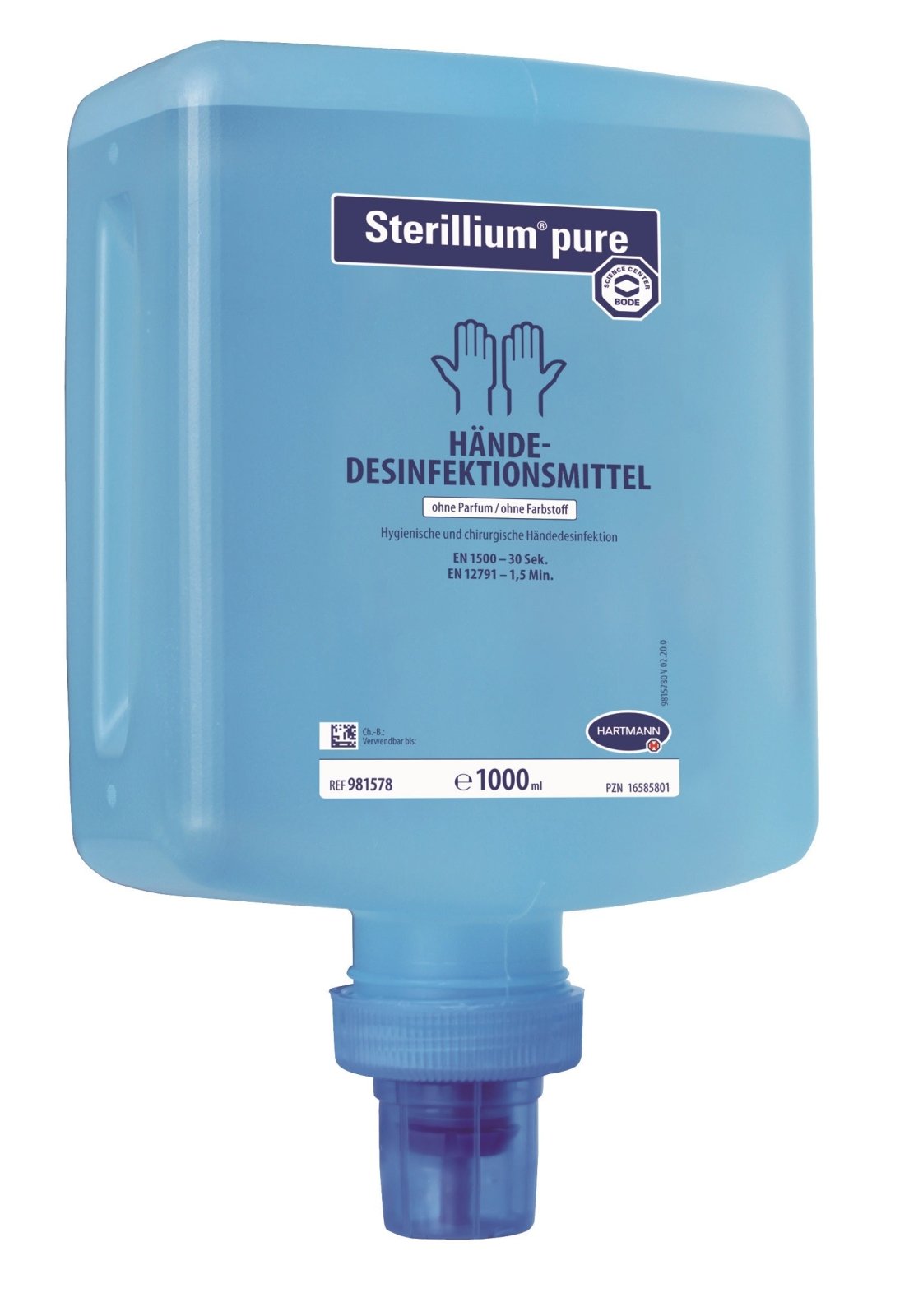 Hartmann CleanSafe basic Dosierspender für Überkopfflaschen + Sterillium pure Überkopfflasche 1000 ml