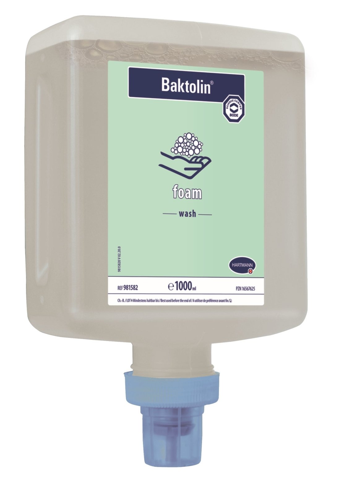 Hartmann CleanSafe touchless Dosierspender für Überkopfflaschen + Baktolin foam wash Handreinigungsschaum Überkopfflasche 1000 ml