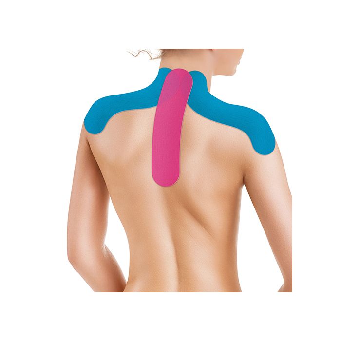 Lifemed 4 Physio-Tapes 20 cm x 5 cm farbig sortiert "Nacken"