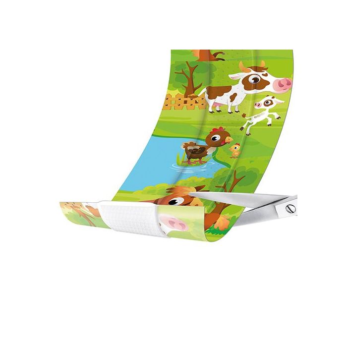 Lifemed Kids Wund-Pflaster 0,5 m x 6 cm farbig "Farmtiere"
