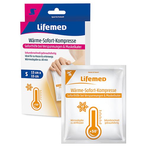 Lifemed Wärme-Sofort-Kompresse 15 cm x 13 cm weiß Größe S