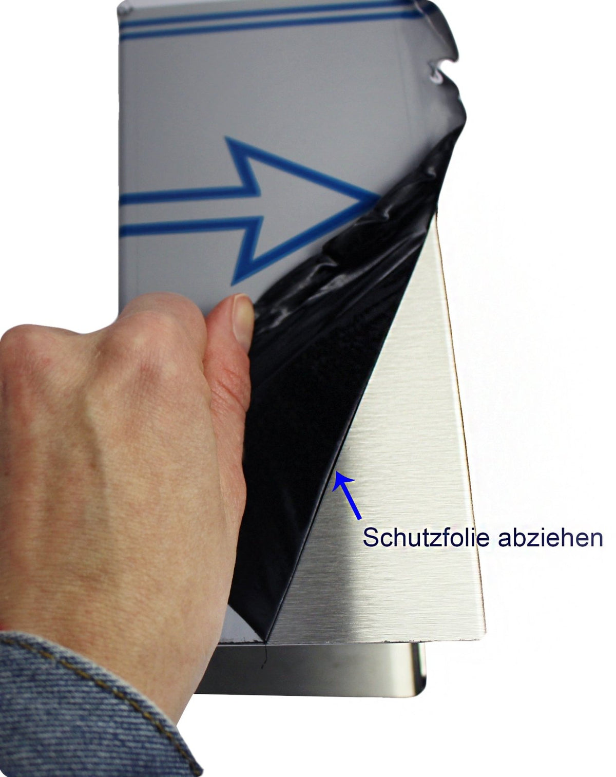 Medi-Inn Edelstahlspender für Mundschutz 8,5 cm x 19 cm x 11 cm silber für eine Packung