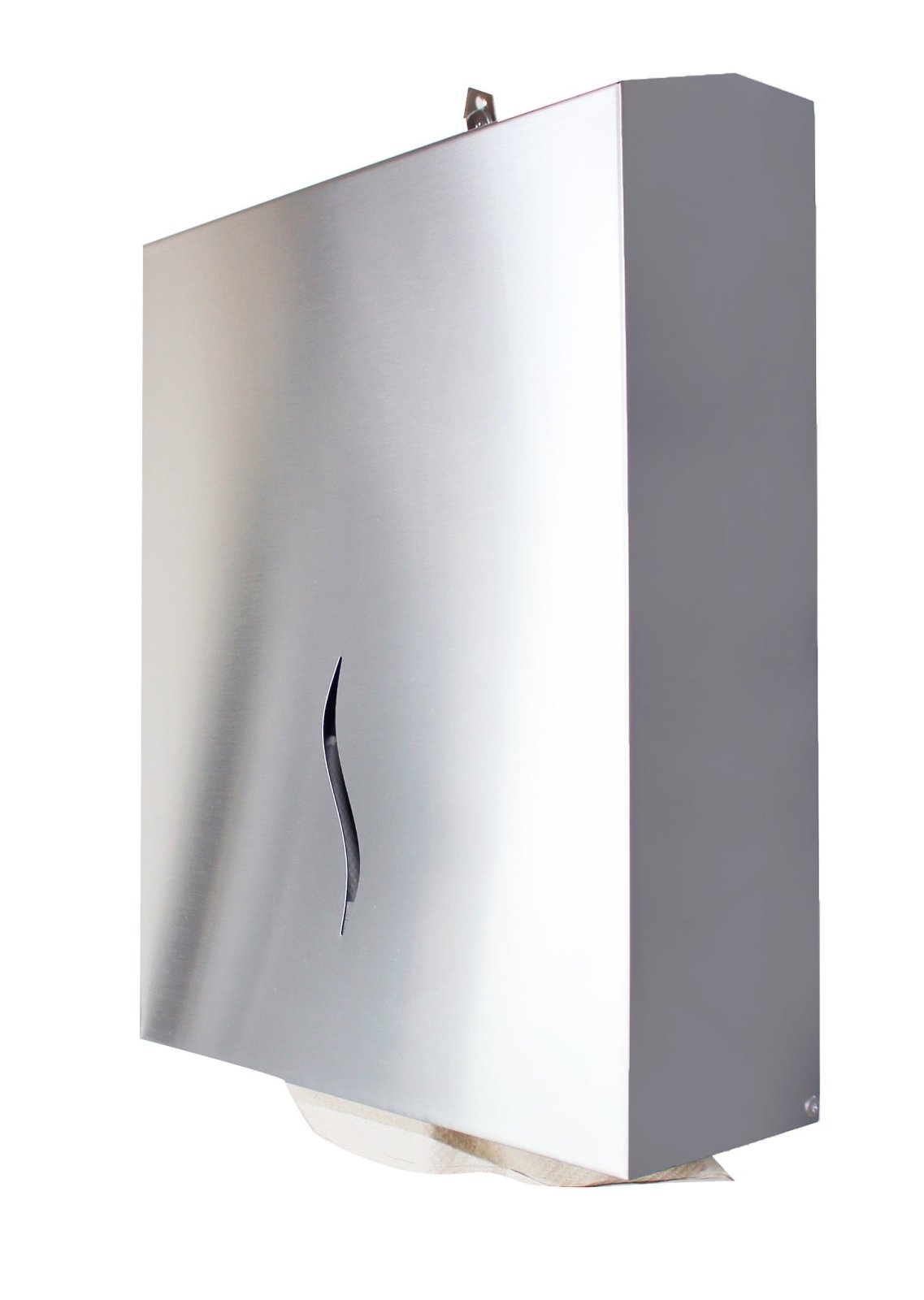 Medi-Inn Papierhandtuchspender aus Edelstahl 35 x 26,5 x 10 cm silber für 400 Blatt