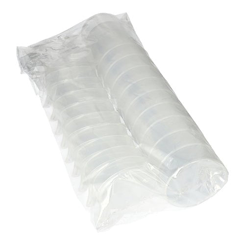Medi-Inn Schnabelbecher 250 ml transparent Trinköffnung 4 x 4 mm Set 10 Becher + 10 Deckel