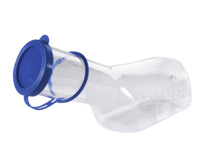 Medi-Inn Urinflasche PC mit Betthalter und Reinigungsbürste für Männer 1000 ml