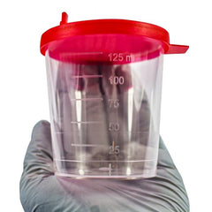 10 Stück Urinbecher 125 Ml Mit Schraubdeckel – Grün, Für Urinproben, Kunststoff