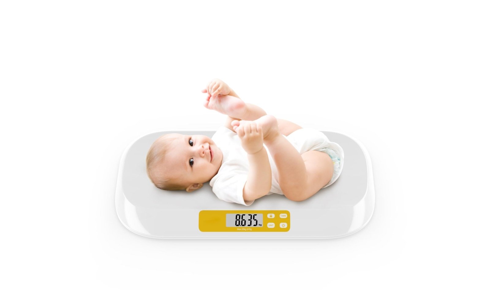 Romed Babywaage digital 56 cm x 33 cm x 4,6 cm