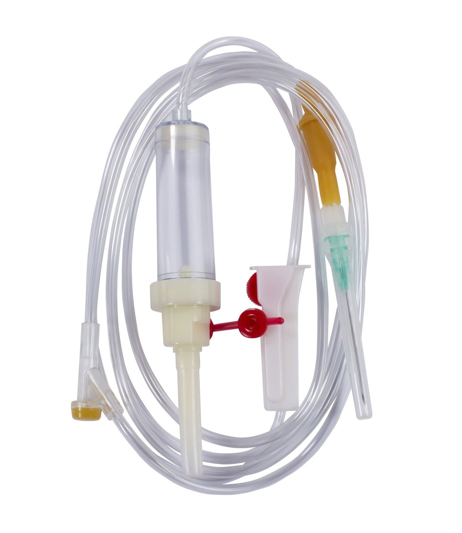 Romed Infusionsbesteck mit Belüftungskanüle steril 0,8 x 40 mm und Y-Teil 25 Stück